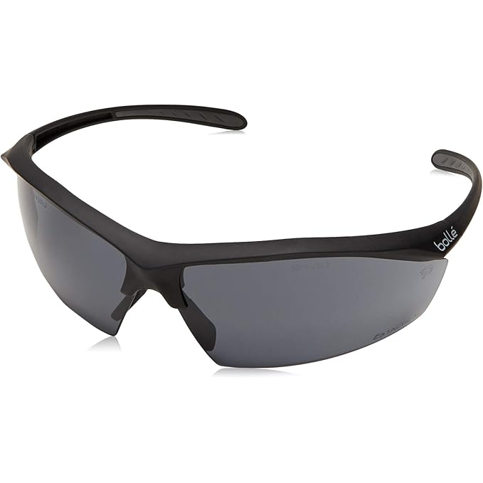 Bolle Sentinel Tactical Safety Glasses with Smoke Anti-Fog Lenses Front Left Temple View