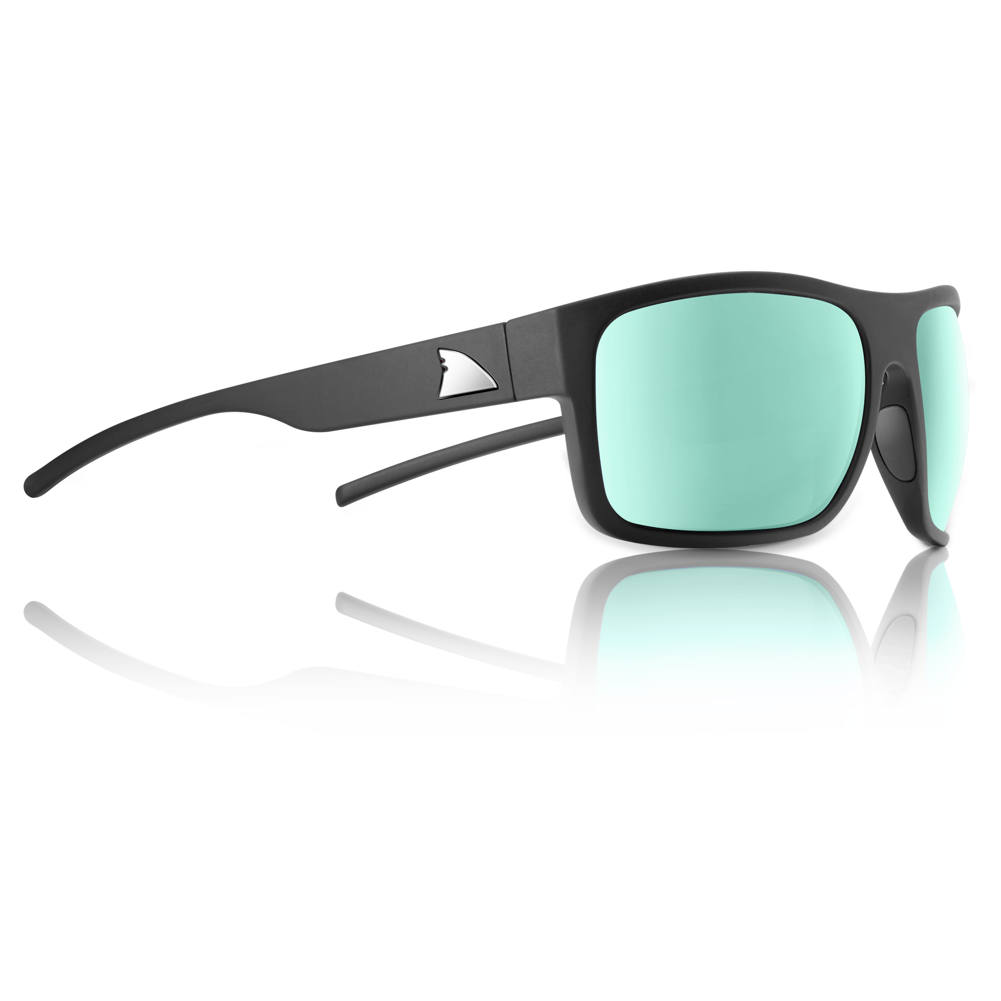 RedFin Big Ship Polarized Fishing Sunglasses-1810-Matte Black-Amber Green-Safety Glasses USA-20