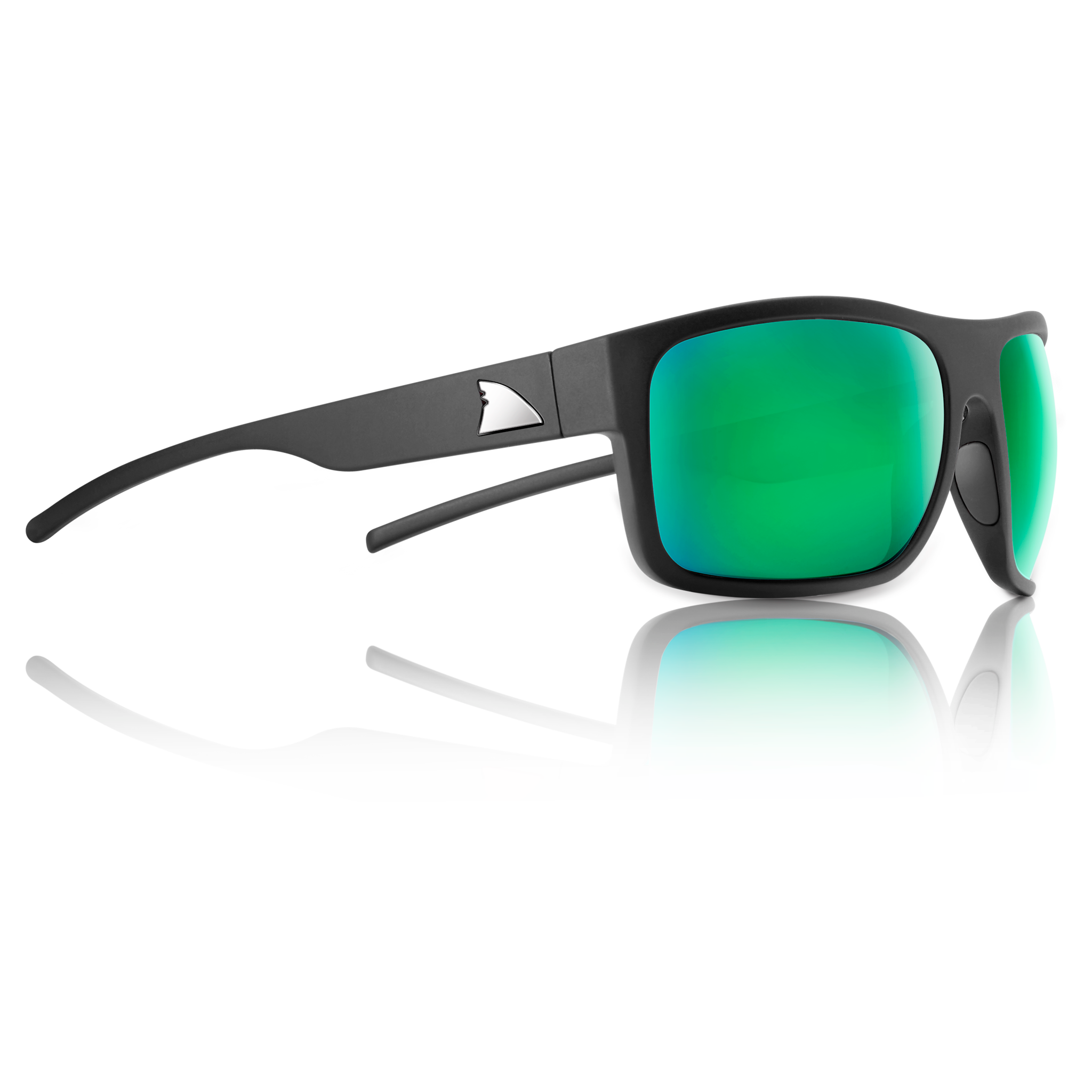 RedFin Big Ship Polarized Fishing Sunglasses-1809-Matte Black-Mangrove Green-Safety Glasses USA-22