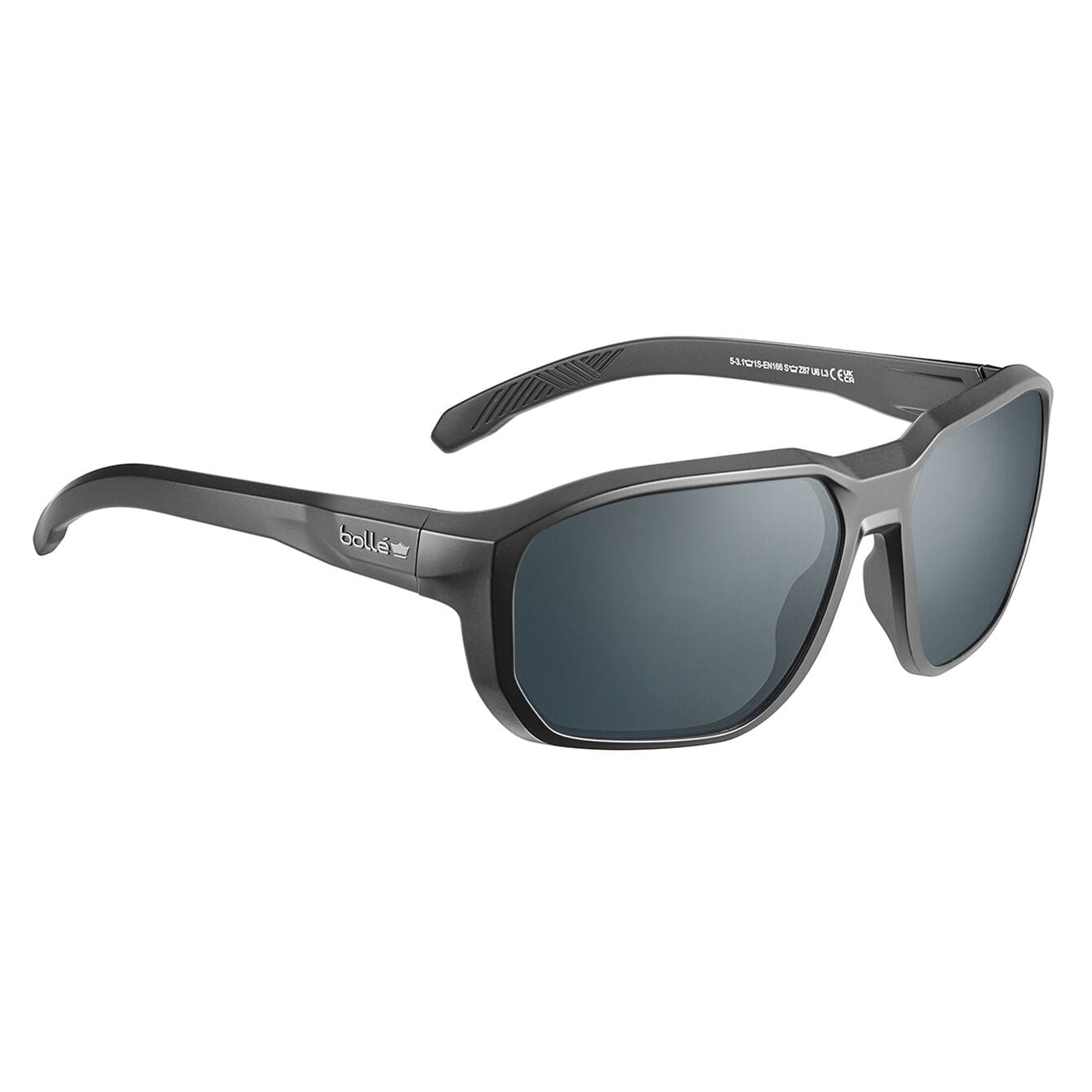 Bolle Knox Safety Glasses Black Frame with Smoke Anti-Fog Lenses