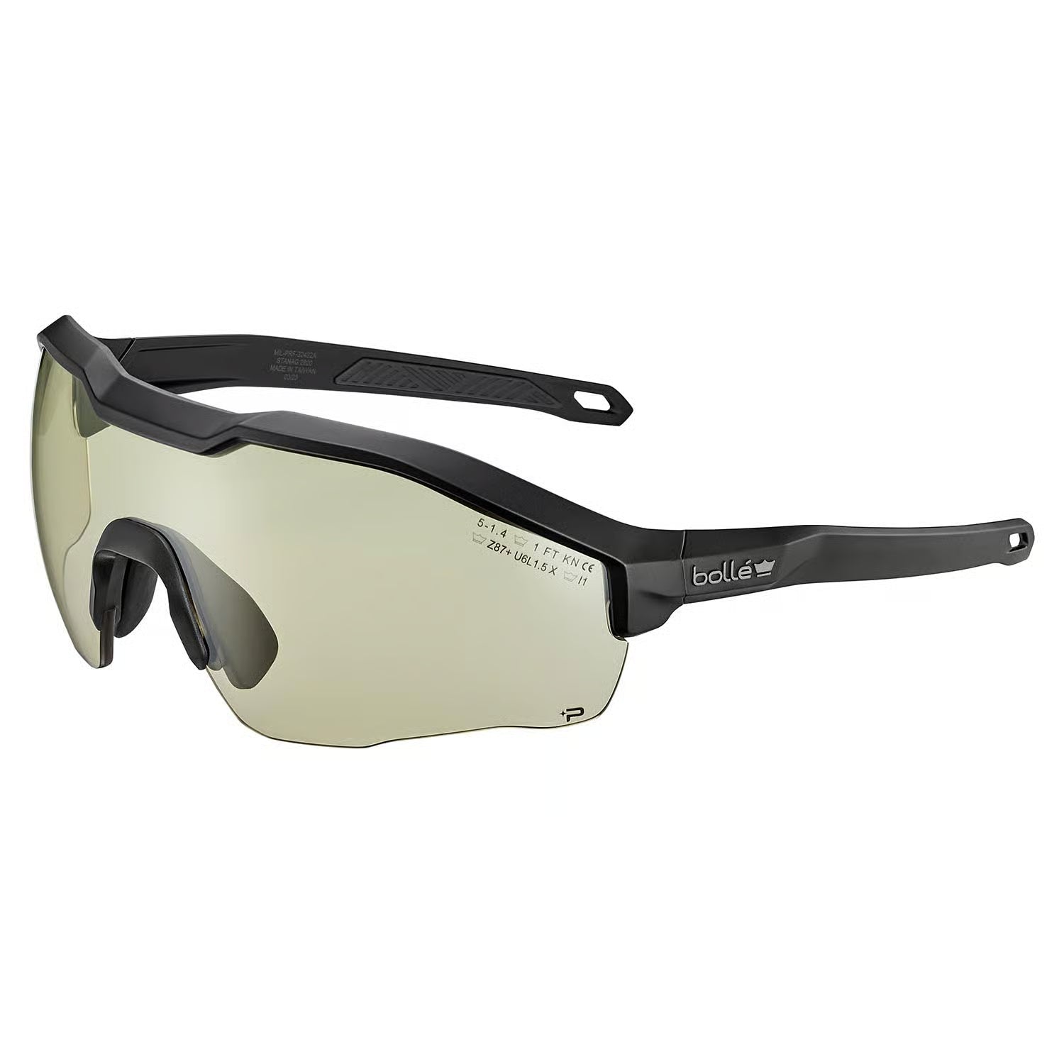 Bolle MY6 Eyeshield Ballistic Safety Glasses with Copper Lens Installed