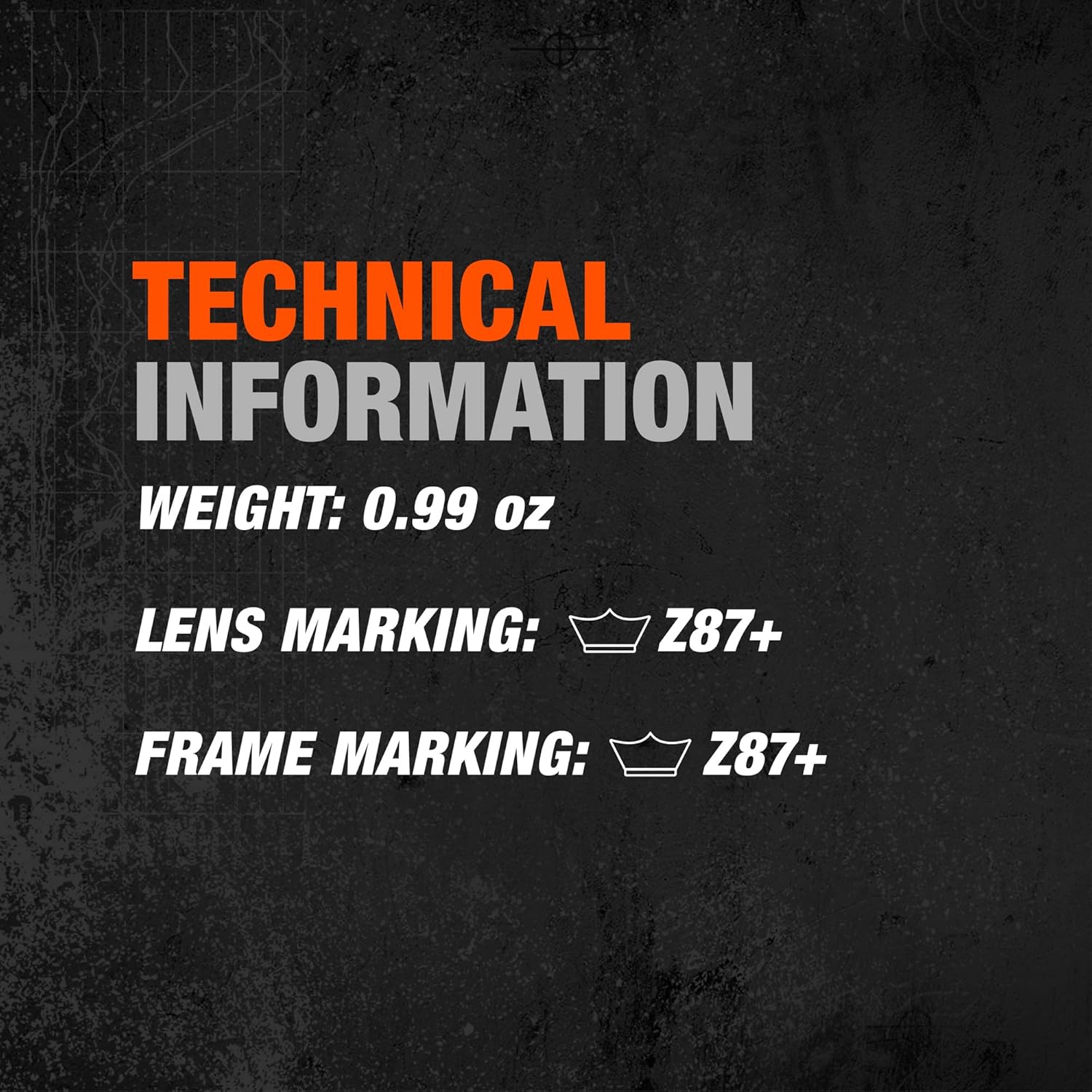 Bolle Sentinel Tactical Safety Glasses with Smoke Anti-Fog Lenses Technical Information and Markings