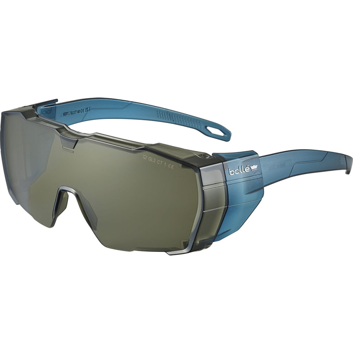 Bolle SWIOTN20U Swift OTG Safety Glasses with Gray Lenses Left Temple View