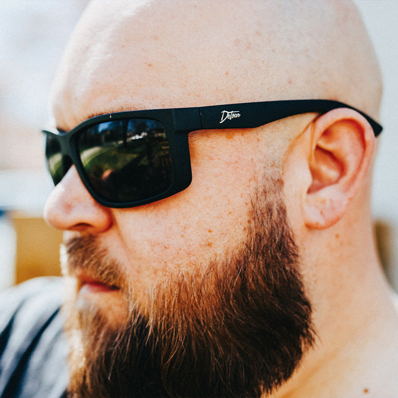 Detour Breach XL Z87+ Safety Glasses with Matte Black Frame and Polarized Jet Black Lens-BREACH_XL-530-Safety Glasses USA-3