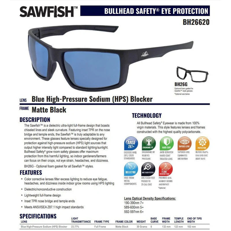 Bullhead Sawfish Safety Glasses-Safety Glasses USA-11