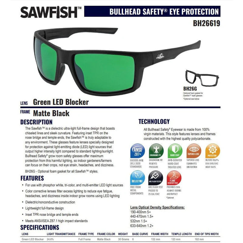 Bullhead Sawfish Safety Glasses-Safety Glasses USA-10