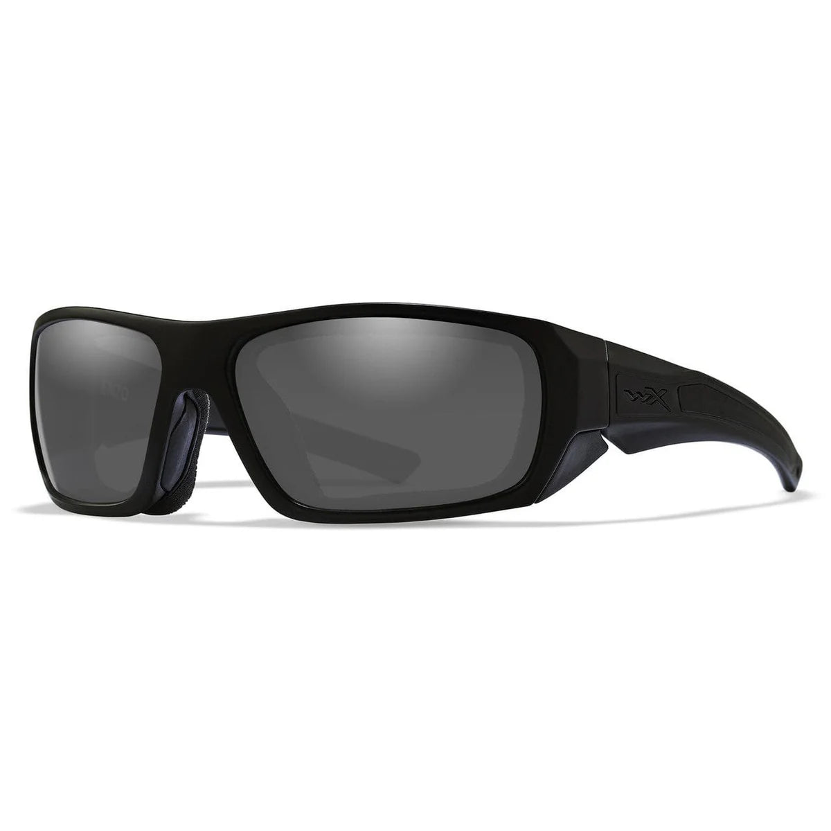 Wiley X Enzo Safety Sunglasses-WX-CCENZ03D-Gloss Black Frame - Grey Lens-Safety Glasses USA-2