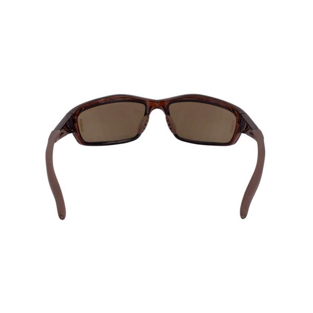 Crossfire Infinity Safety Glasses with Crystal Brown Frame and HD Brown Polarized Lens-CF-21126-Safety Glasses USA-4