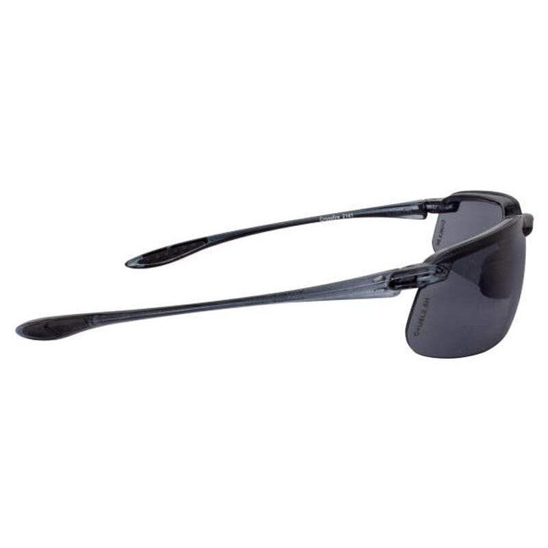 Crossfire ES4 Safety Glasses with Crystal Black Frame and Smoke Lens-CF-2141-Safety Glasses USA-7
