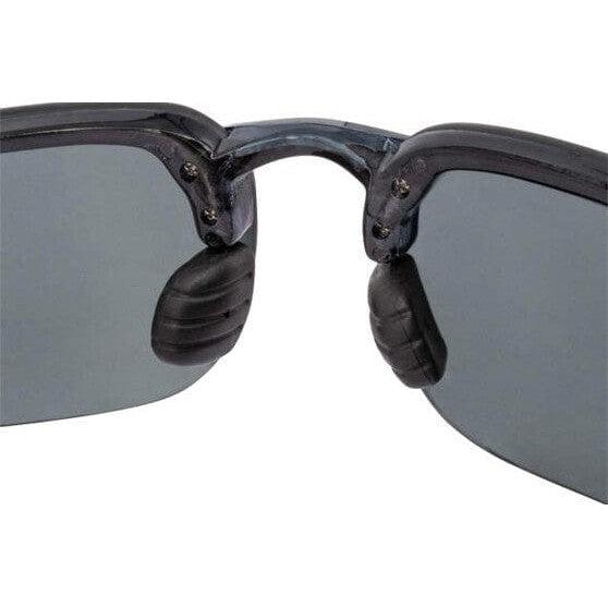Crossfire ES4 Safety Glasses with Crystal Black Frame and Silver Mirror Polarized Lens-CF-21427-Safety Glasses USA-8
