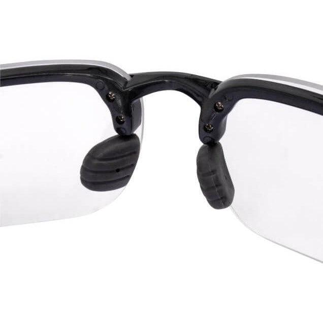Crossfire ES4 Safety Glasses with Shiny Pearl Gray Frame and Clear Lens-CF-2164-Safety Glasses USA-8