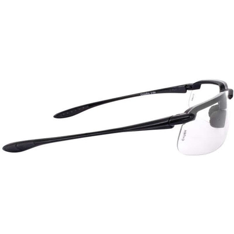 Crossfire ES4 Safety Glasses with Shiny Pearl Gray Frame and Clear Lens-CF-2164-Safety Glasses USA-7
