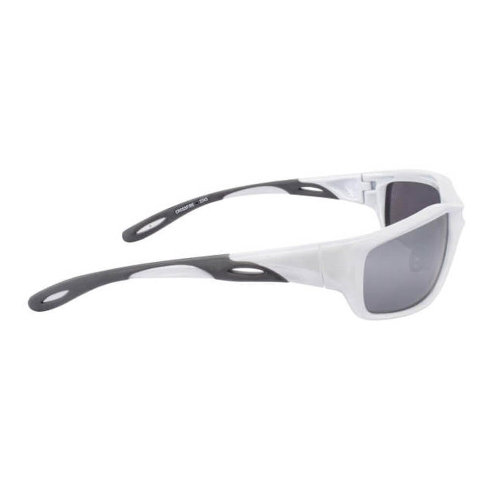 Crossfire Infinity Safety Glasses with Pearl White Frame and Silver Mirror Lens-CF-2243-Safety Glasses USA-5