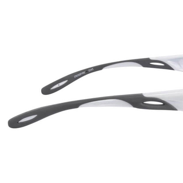 Crossfire Infinity Safety Glasses with Pearl White Frame and Silver Mirror Lens-CF-2243-Safety Glasses USA-7