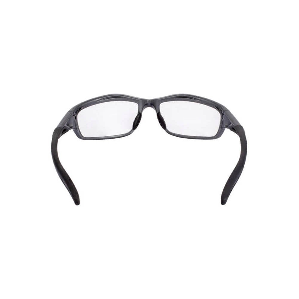 Crossfire Infinity Safety Glasses with Shiny Pearl Gray Frame and Clear Lens-CF-224-Safety Glasses USA-4