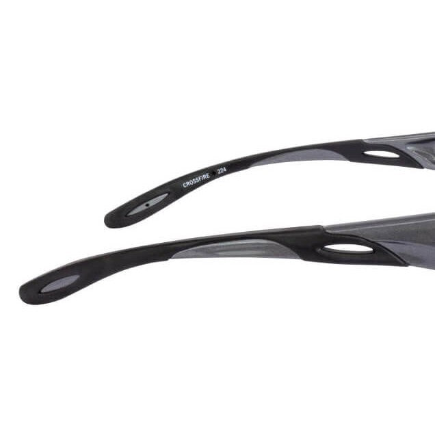 Crossfire Infinity Safety Glasses with Shiny Pearl Gray Frame and Clear Lens-CF-224-Safety Glasses USA-7