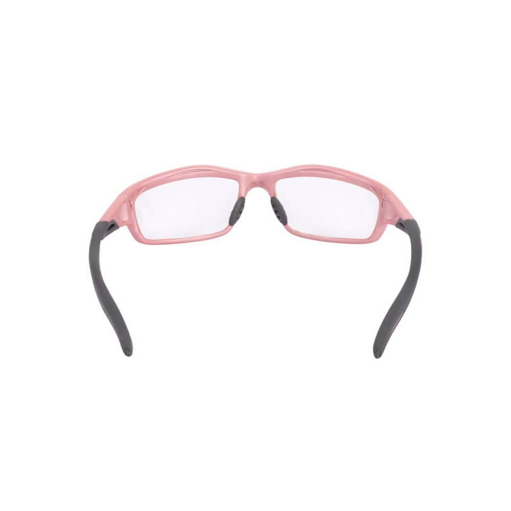 Crossfire Infinity Safety Glasses with Pearl Pink Frame and Clear Lens-CF-2254-Safety Glasses USA-4