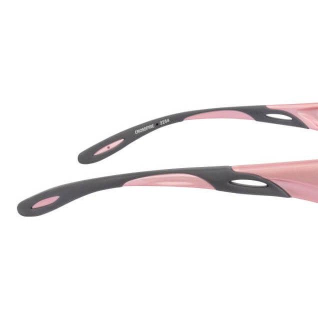 Crossfire Infinity Safety Glasses with Pearl Pink Frame and Clear Lens-CF-2254-Safety Glasses USA-7