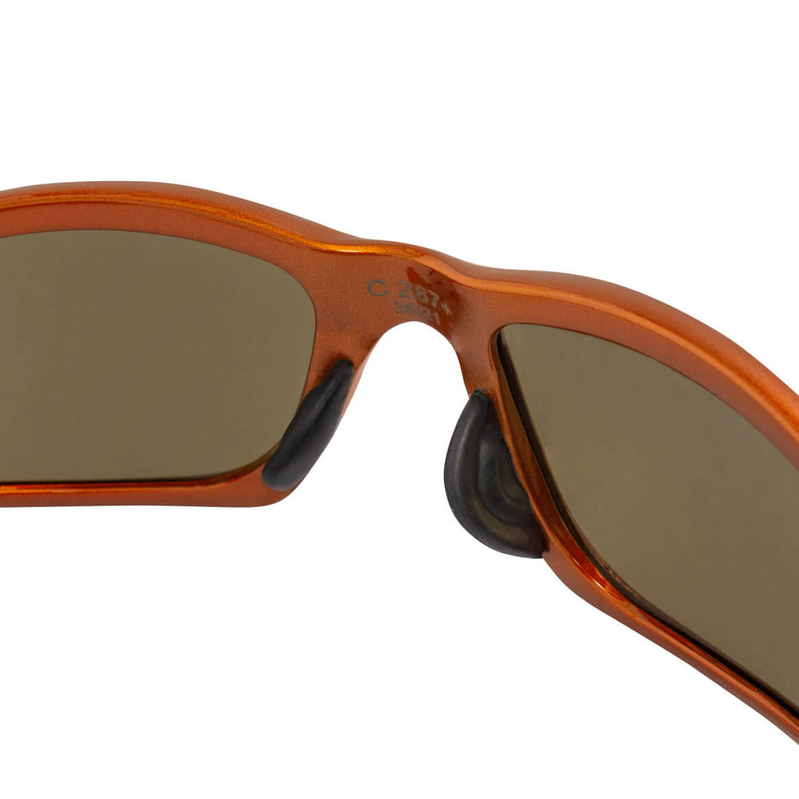 Crossfire RPG Safety Glasses with Burnt Orange Frame and HD Demi-Copper Mirror Lens-Safety Glasses USA-6