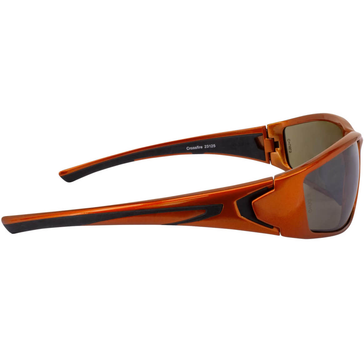 Crossfire RPG Safety Glasses with Burnt Orange Frame and HD Demi-Copper Mirror Lens-Safety Glasses USA-5