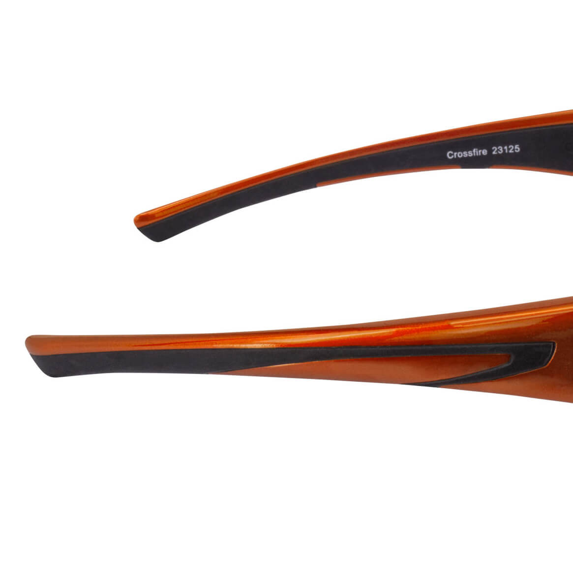 Crossfire RPG Safety Glasses with Burnt Orange Frame and HD Demi-Copper Mirror Lens-Safety Glasses USA-7