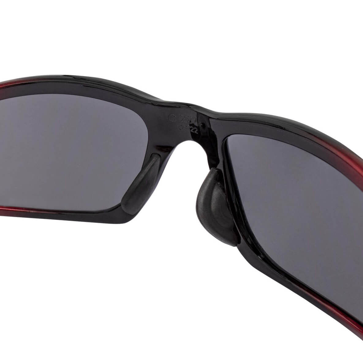 Crossfire RPG safety Glasses with Shiny Black w/Pearl Red Frame and Silver Mirror Lens-Safety Glasses USA-6