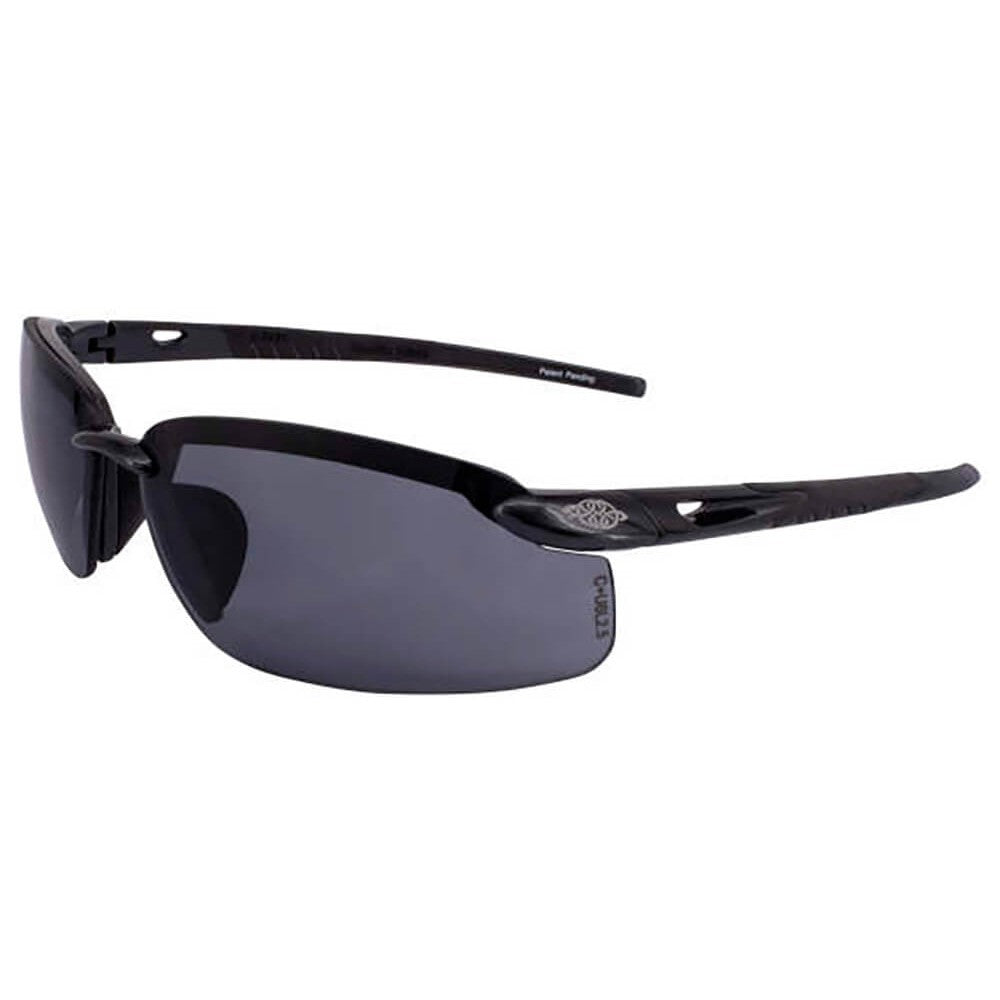 Crossfire ES5 Safety Glasses with Pearl Black Frame and Smoke Lens-CF-2961-Safety Glasses USA-1