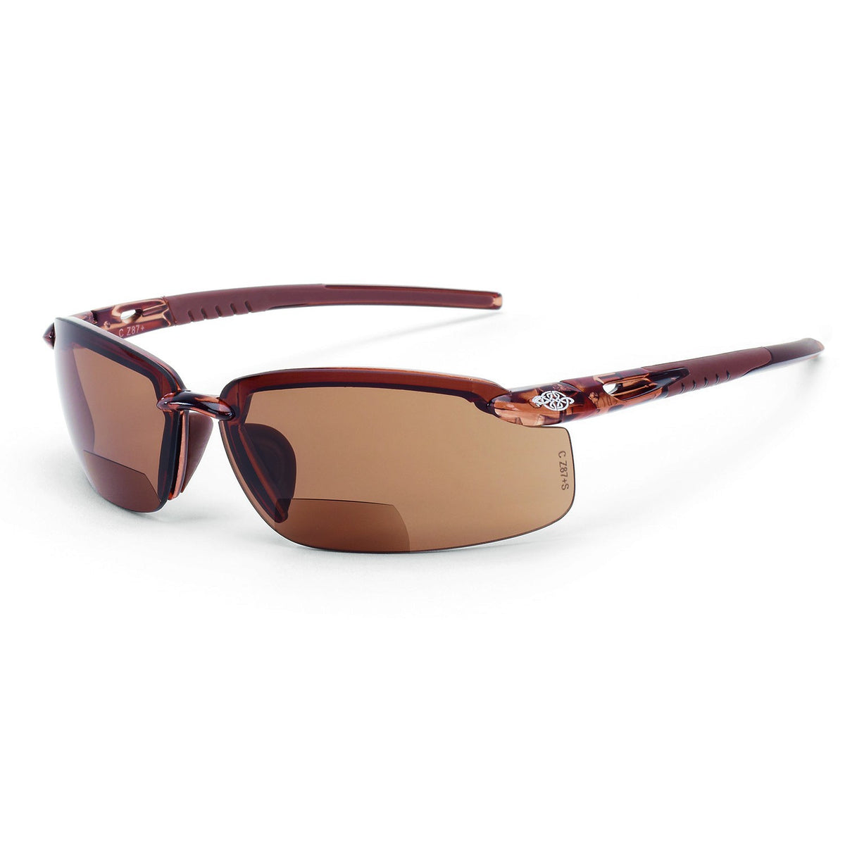 Crossfire ES5 Bifocal Safety Glasses Brown with HD Brown Lenses