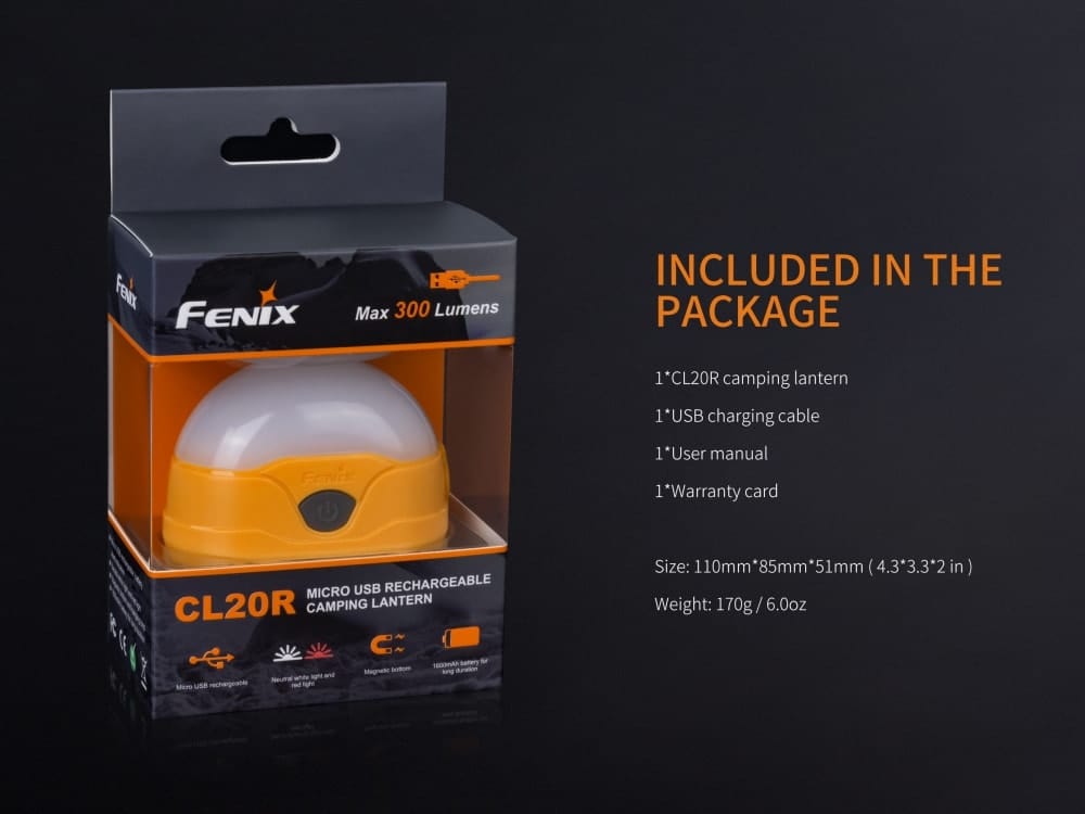 Fenix CL20R LED Rechargeable Camping Lantern-sku-44885209612584-Safety Glasses USA-16
