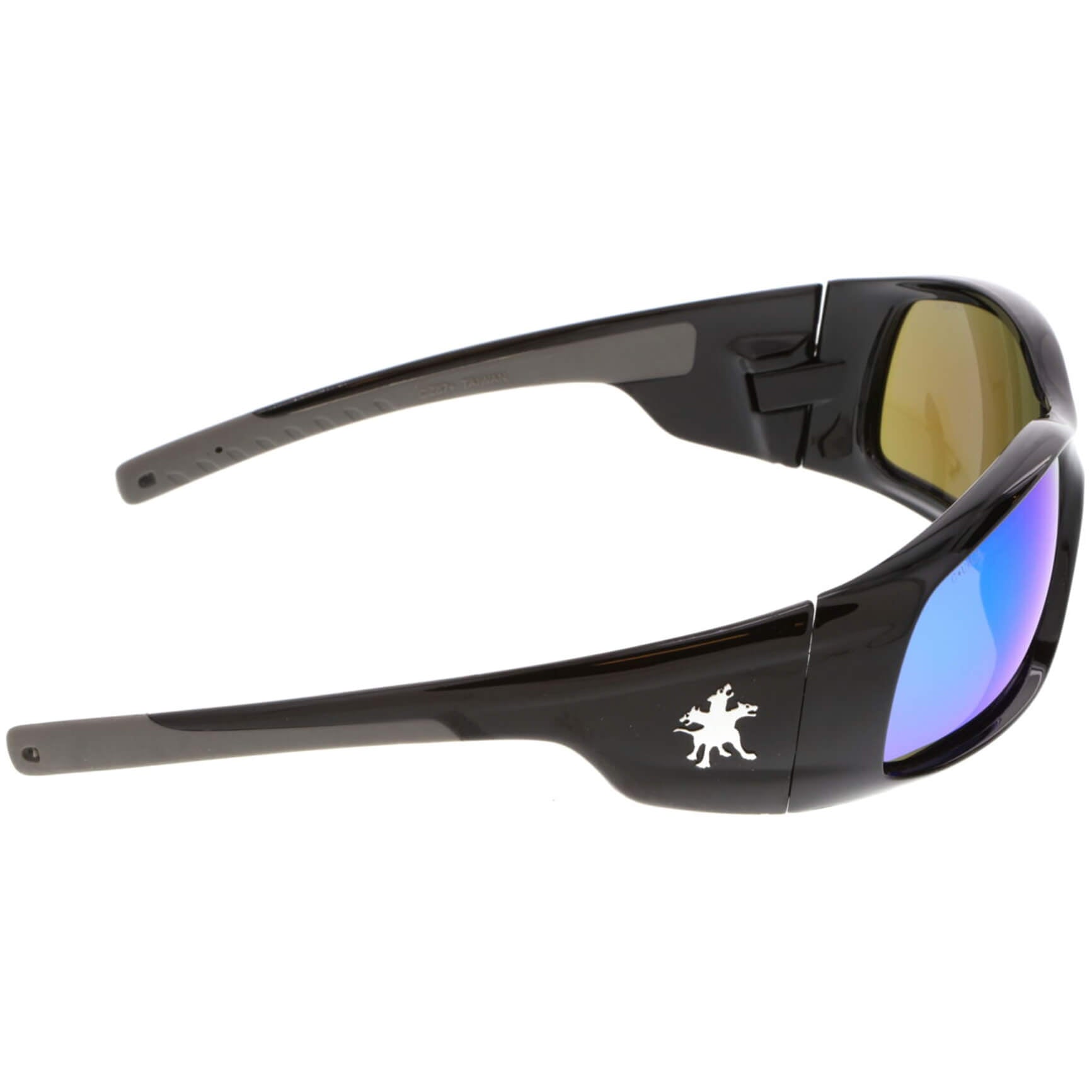 MCR Safety Swagger Safety Glasses with Black Frame and Blue Diamond Mirror Lens-Safety Glasses USA-4