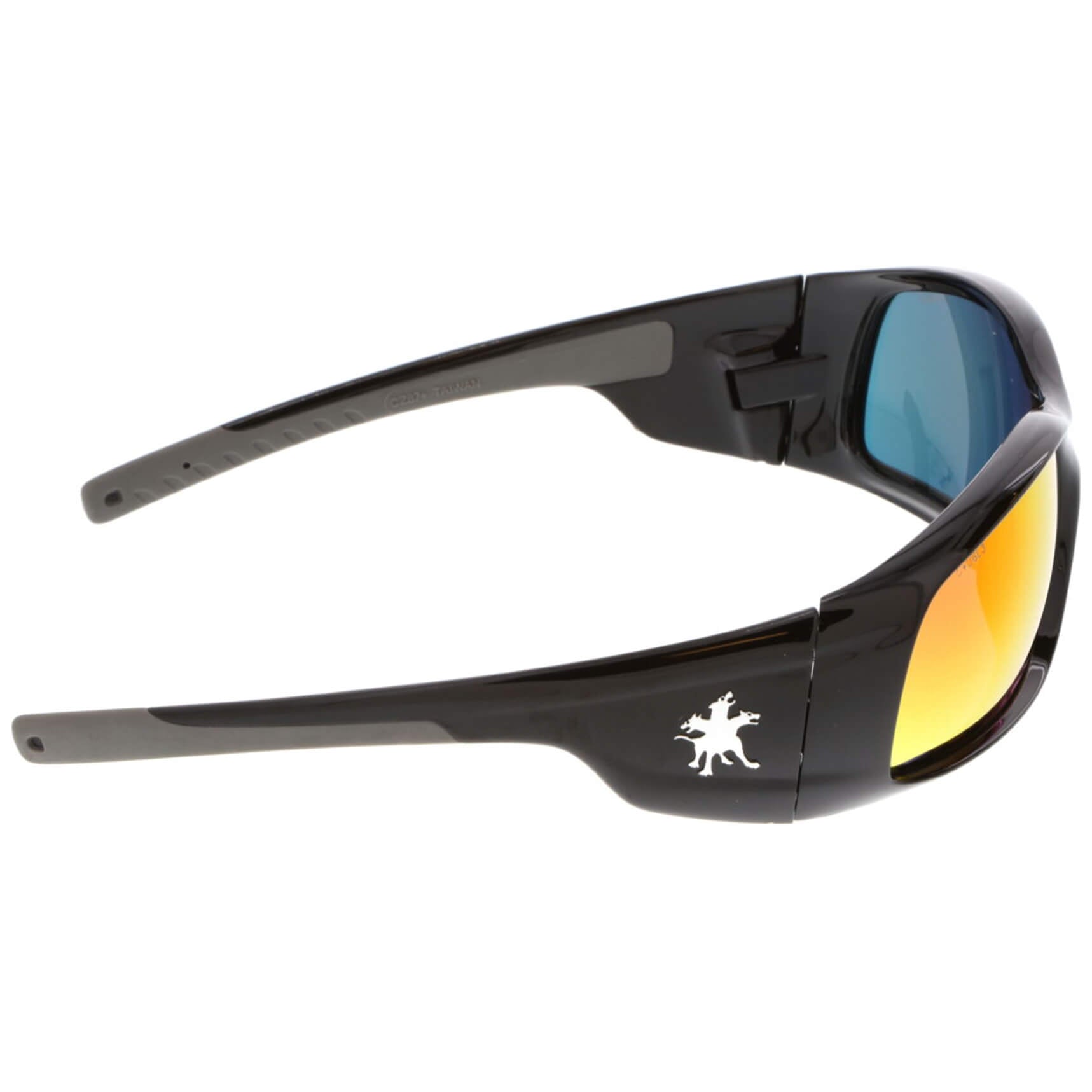 MCR Safety Swagger Safety Glasses with Black Frame and Fire Mirror Lens-Safety Glasses USA-4