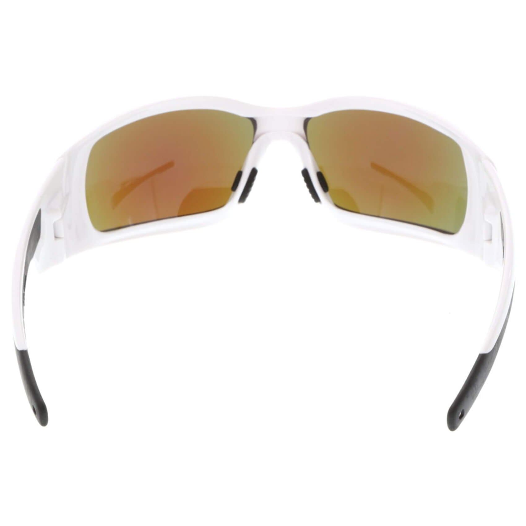 MCR Safety Swagger Safety Glasses with White Frame and Blue Diamond Mirror Lens-Safety Glasses USA-5