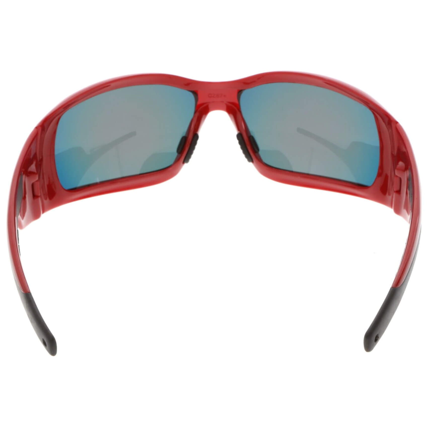 MCR Safety Swagger Safety Glasses with Red Frame and Fire Mirror Lens-Safety Glasses USA-5