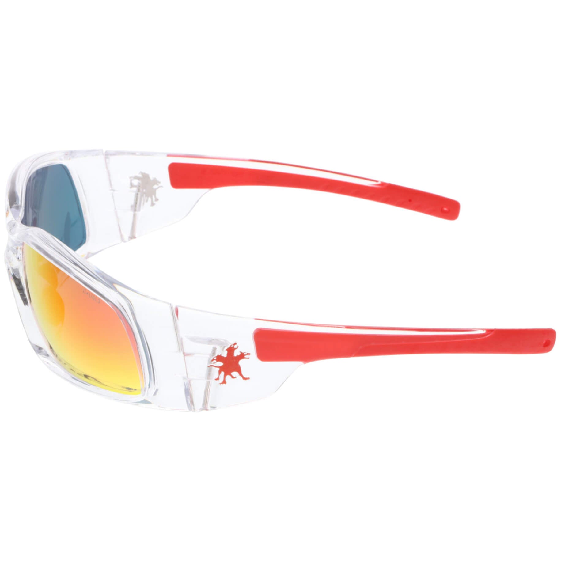 MCR Safety Swagger Safety Glasses with Clear Frame and Fire Mirror Lens-Safety Glasses USA-3
