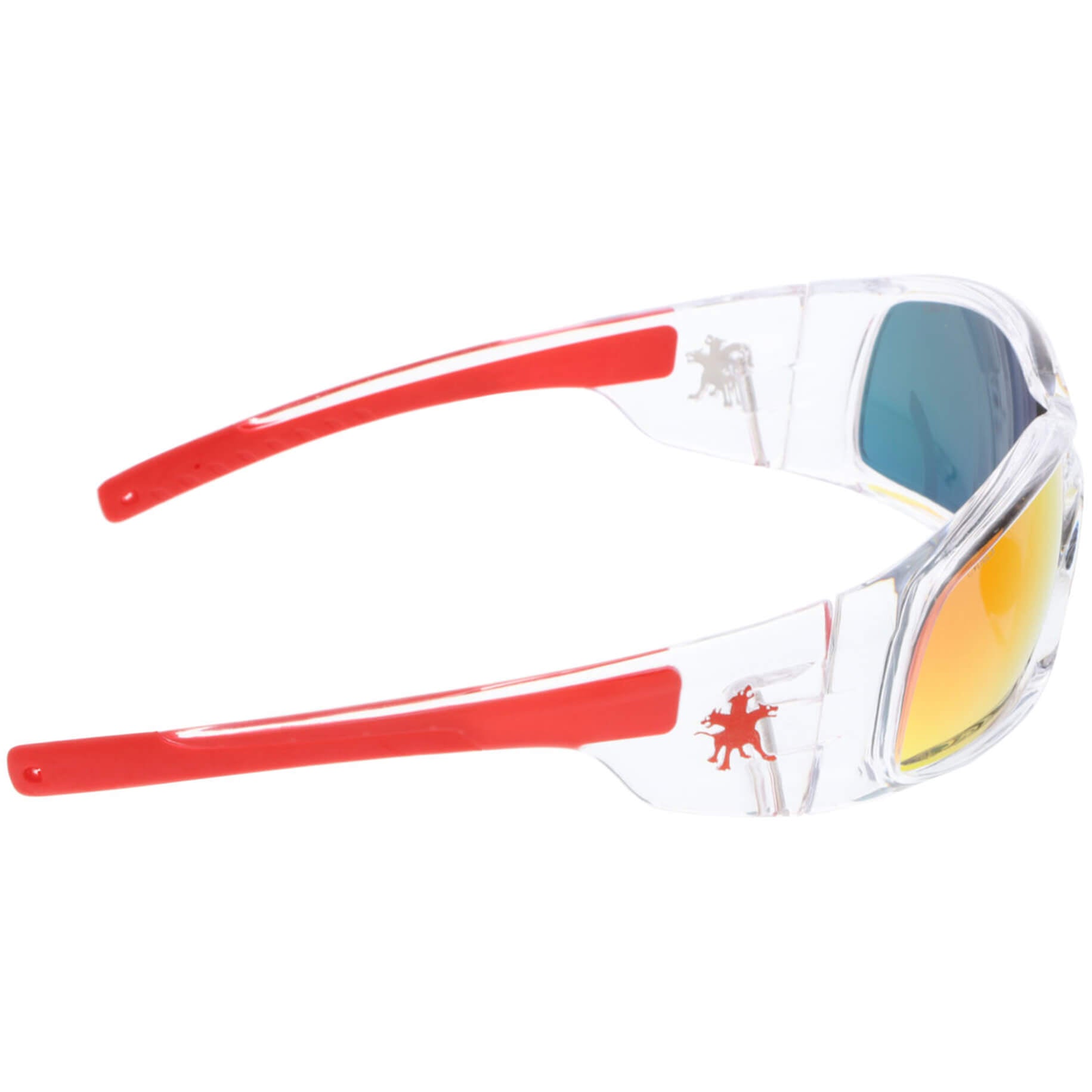 MCR Safety Swagger Safety Glasses with Clear Frame and Fire Mirror Lens-Safety Glasses USA-4
