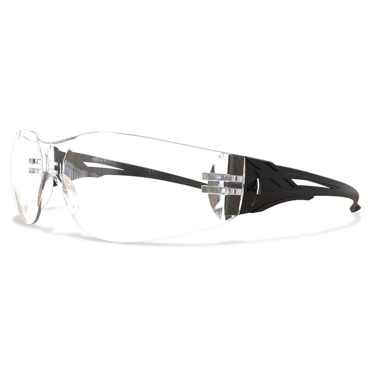 Edge Viso Safety Glasses-CV111VS-Black Frame - Clear Vapor Shield Lens-Safety Glasses USA-1