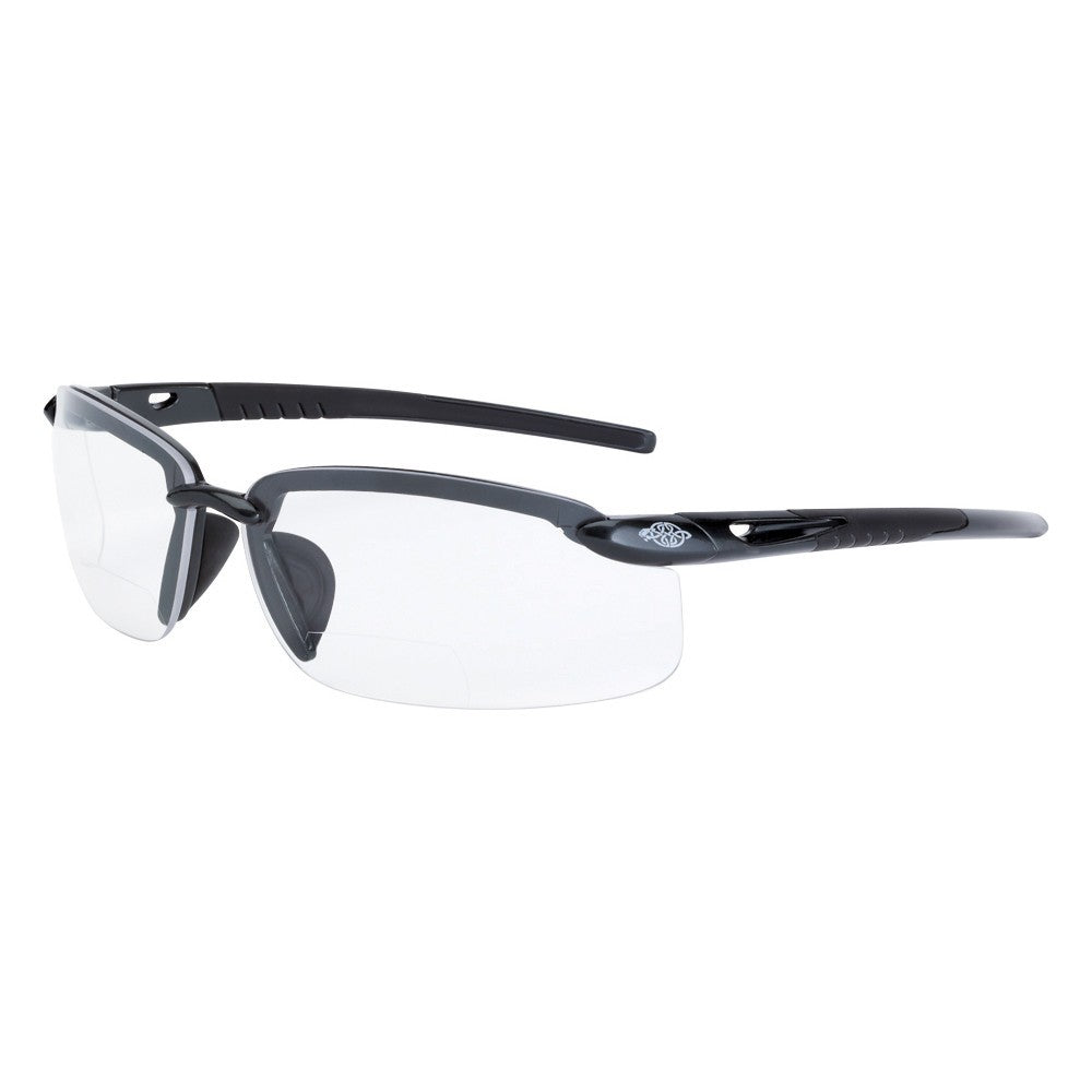 Crossfire ES5 Bifocal Safety Glasses Pearl Gray with Clear Lenses