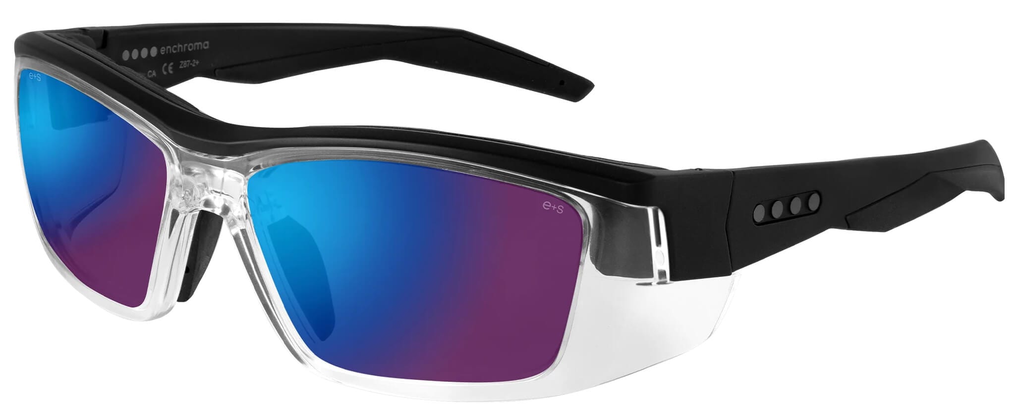 EnChroma Martinez Color Blind Safety Glasses with Outdoor Protan Lens