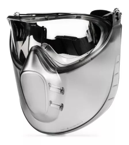 Pyramex Capstone GG504TSHIELD Safety Goggle with Removable Face Shield with Clear Anti-Fog Lens