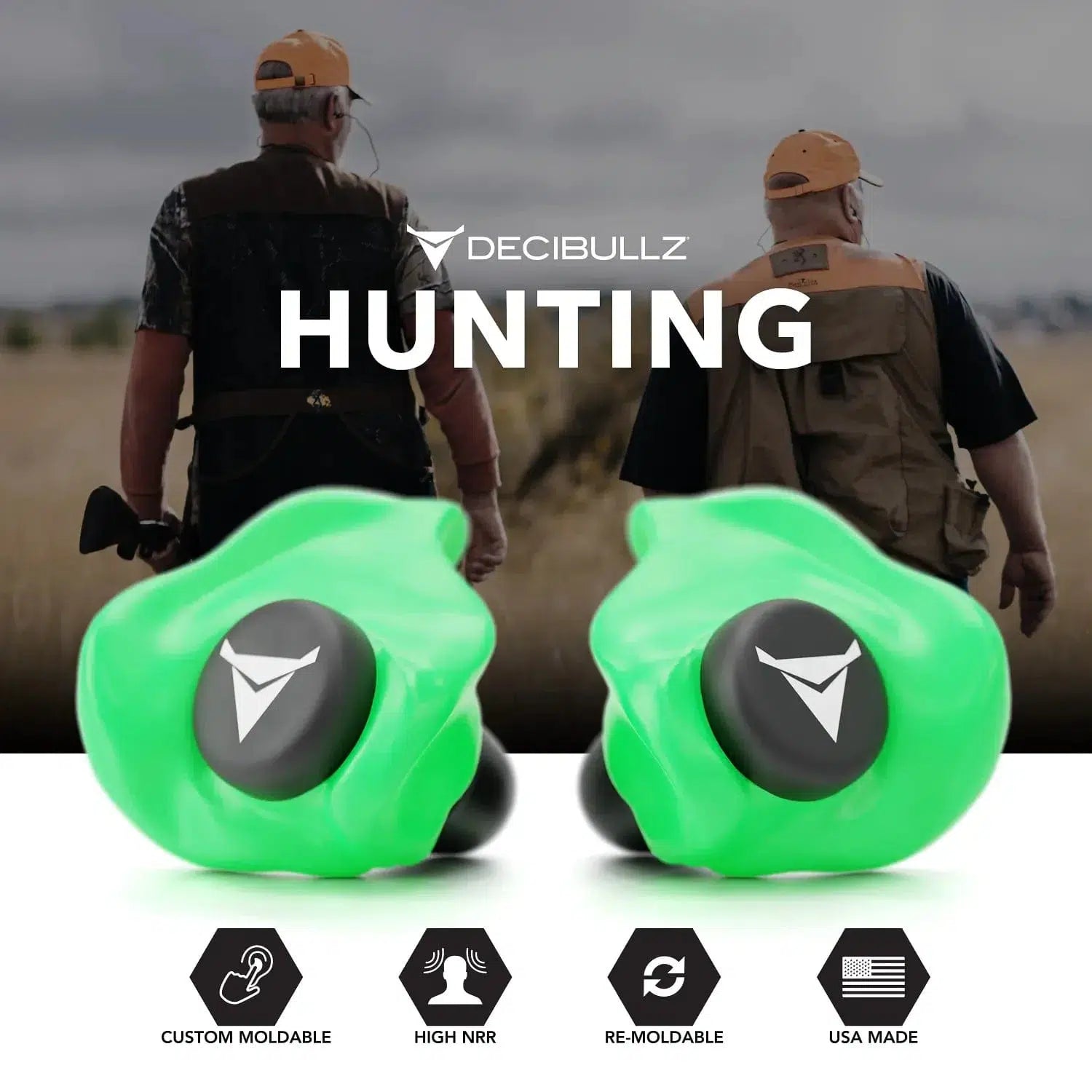 Decibullz Custom Molded Earplugs 31dB NRR--Safety Glasses USA-29