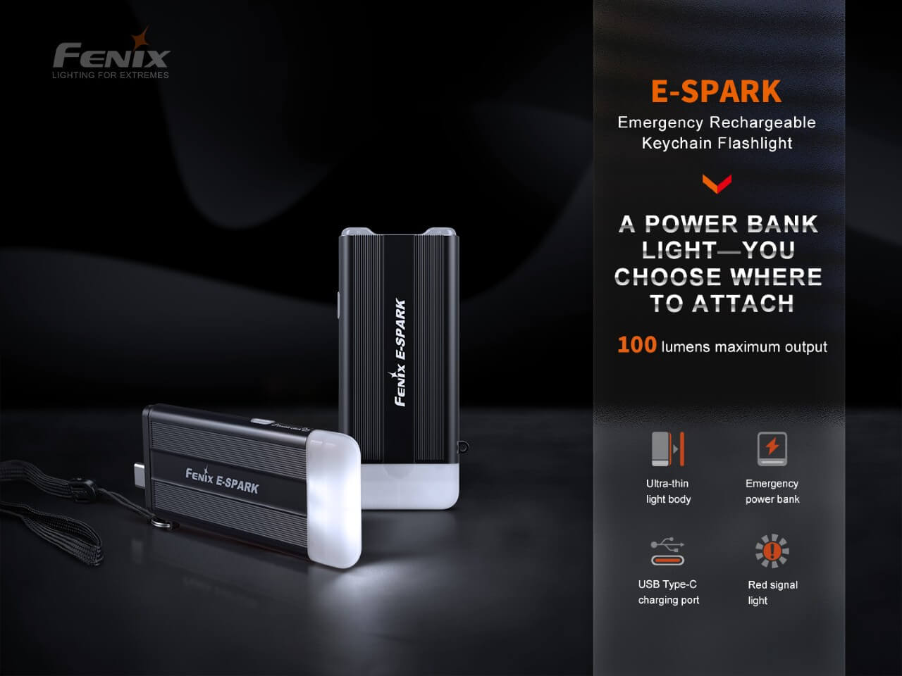 Fenix E-SPARK Ultra-Thin Powerbank LED Flashlight-sku-44858670416168-Safety Glasses USA-3
