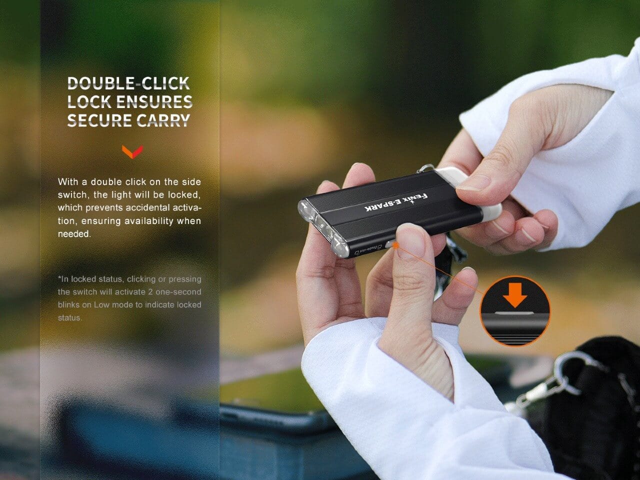 Fenix E-SPARK Ultra-Thin Powerbank LED Flashlight-sku-44858670416168-Safety Glasses USA-2