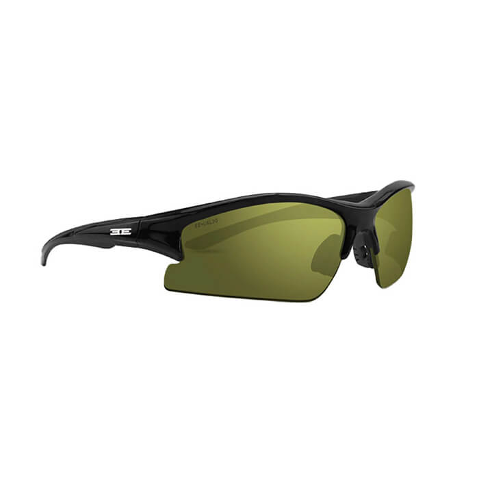 Epoch Eyewear Brodie Safety Sunglasses-Black Frame - Green Lens-EE4058-Safety Glasses USA-8