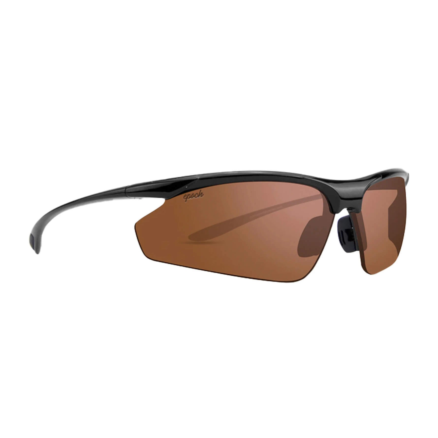 Epoch Eyewear Cadence Lightweight Wrap Sunglasses-Black Frame - Polarized Amber Lens-EE8861-Safety Glasses USA-8