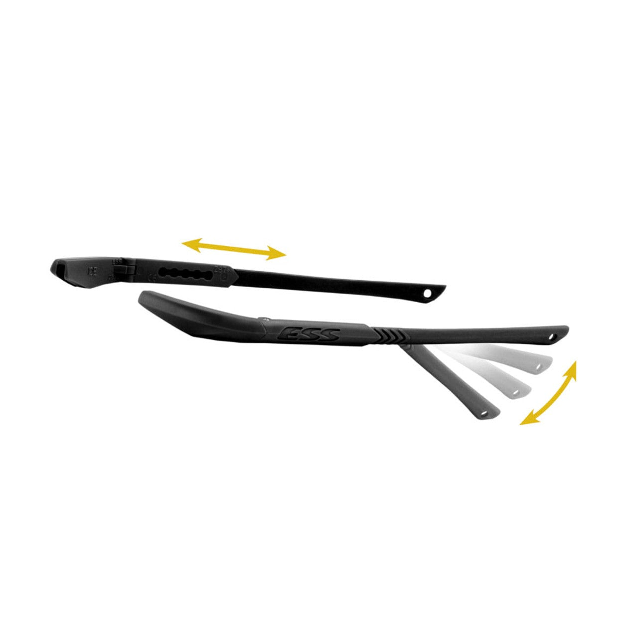 ESS ICE Safety Glasses 740-0007 2X Deluxe Three Lens Tactical Kit Adjustable Temple Arms