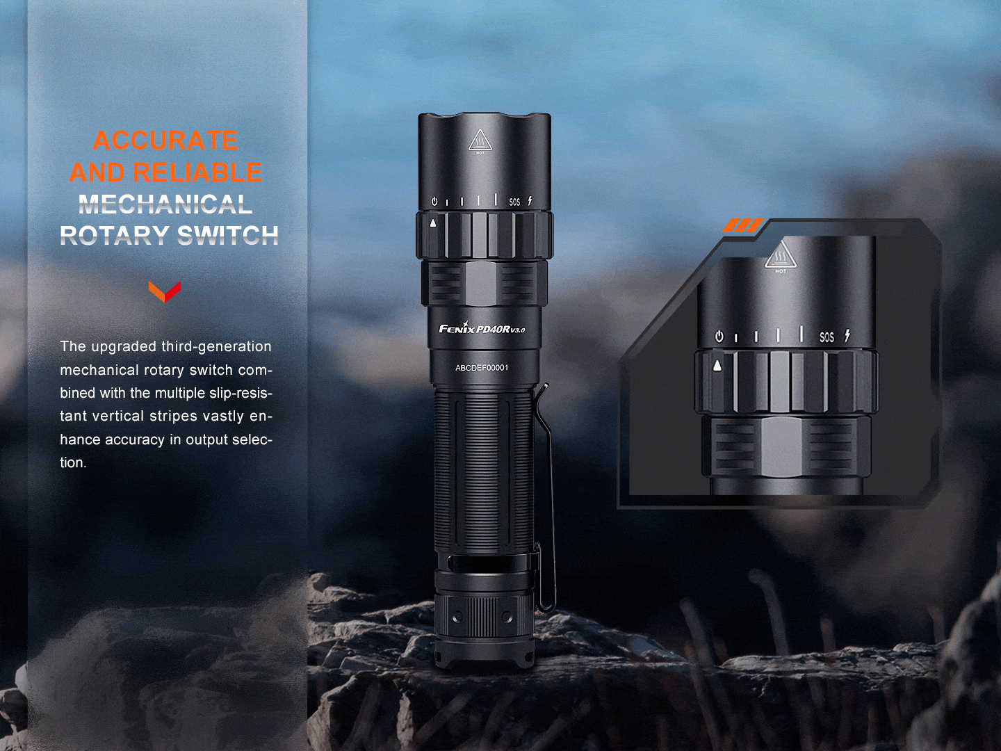 Fenix PD40R V3 Rechargeable Flashlight-sku-45576312521000-Safety Glasses USA-4