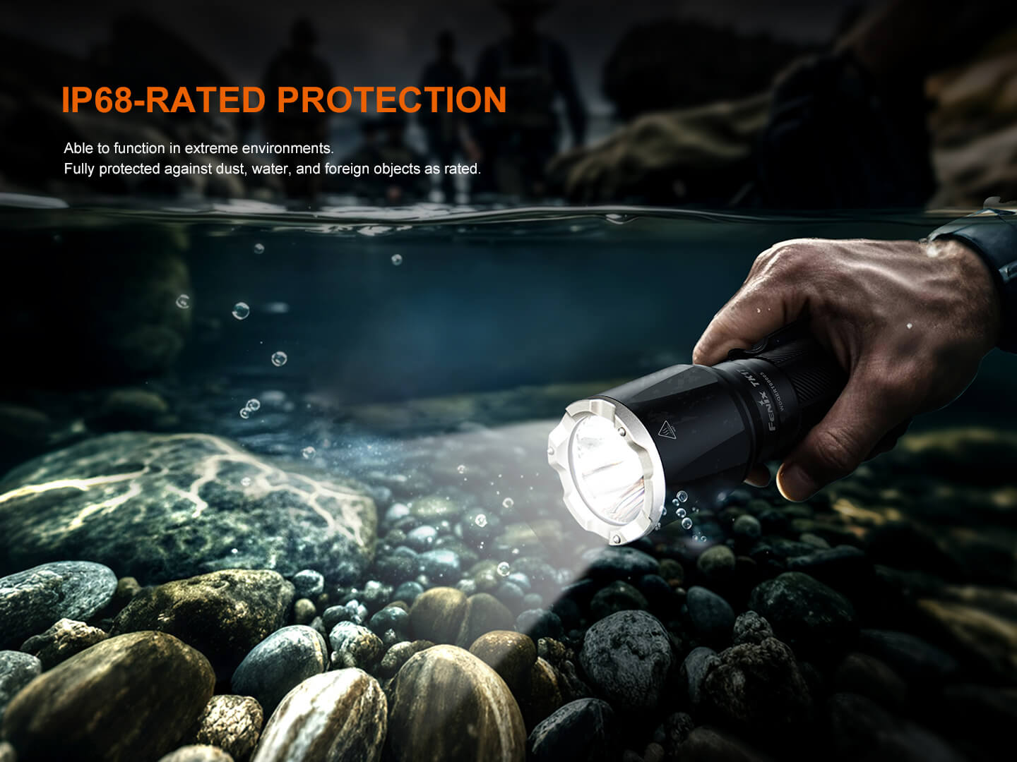 Fenix TK17 Dual-Switch Tactical Flashlight-Safety Glasses USA-16