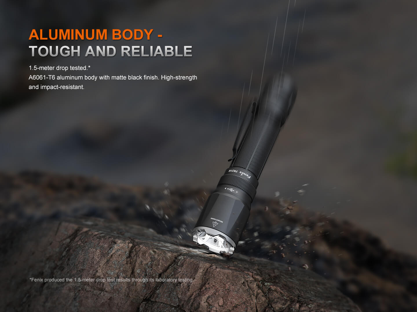 Fenix TK21R Rechargeable Tac Flashlight-Safety Glasses USA-14