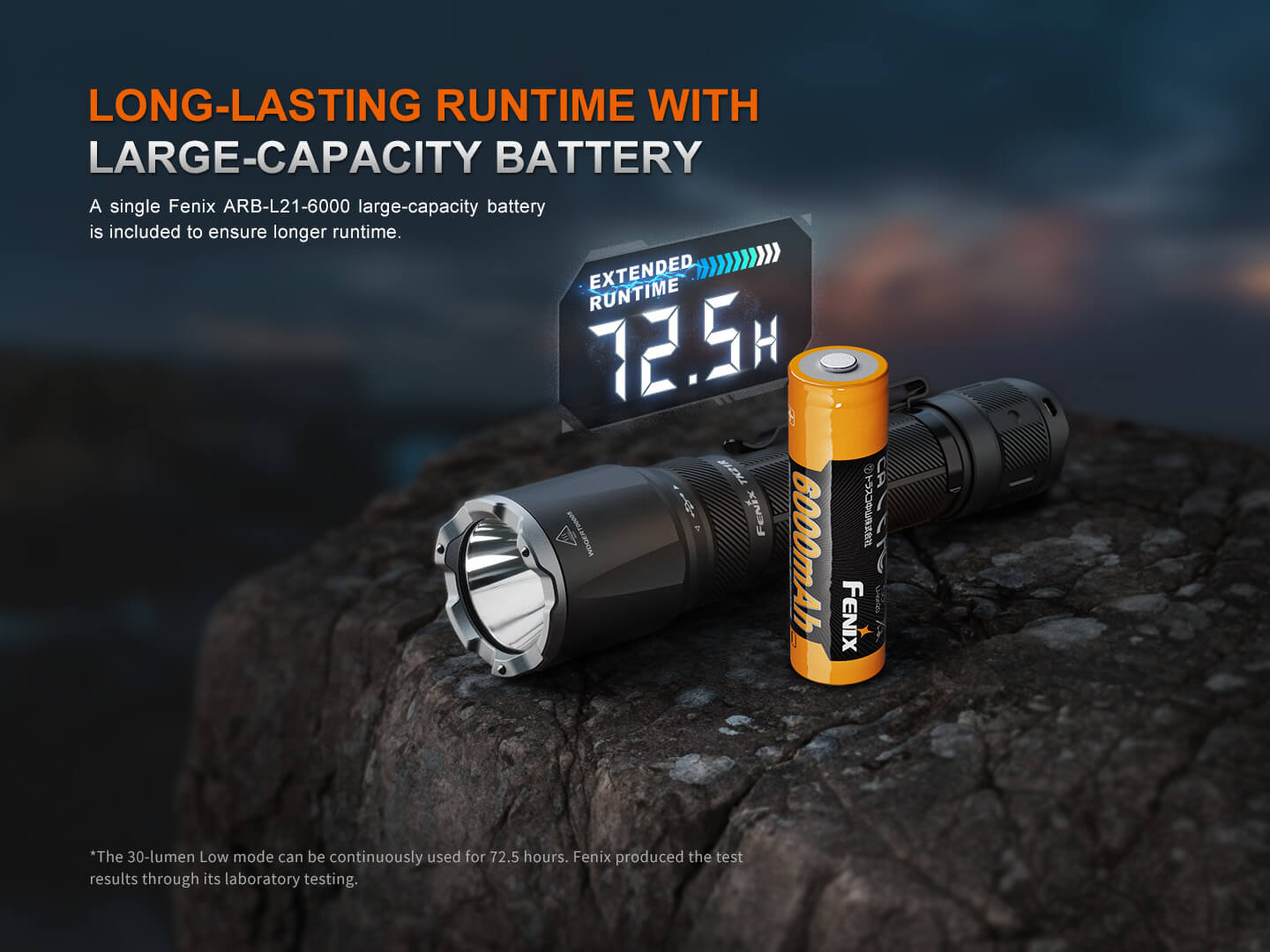 Fenix TK21R Rechargeable Tac Flashlight-Safety Glasses USA-11