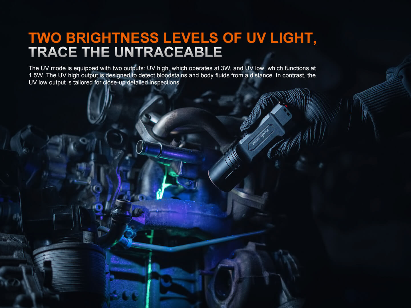 Fenix TK35R Rechargeable High-Performance Tactical Flashlight with UV Output-Safety Glasses USA-6